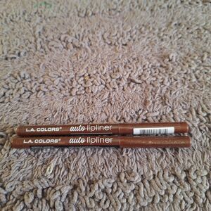 2 PK L.A.‎ Colors Auto Lip Liner Shea Butter Enriched COCOA Brown CAL568A